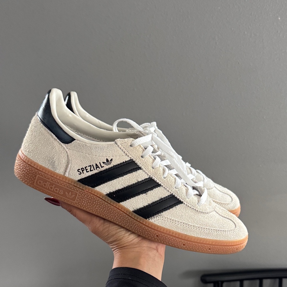adidas Spezial Cream and Black Sneakers